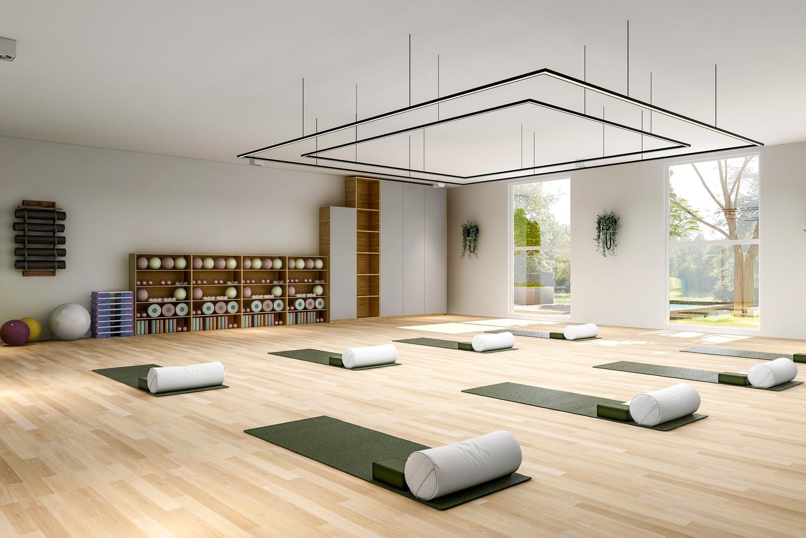 A clean commercial space maintained by Trinal Cleaning Services