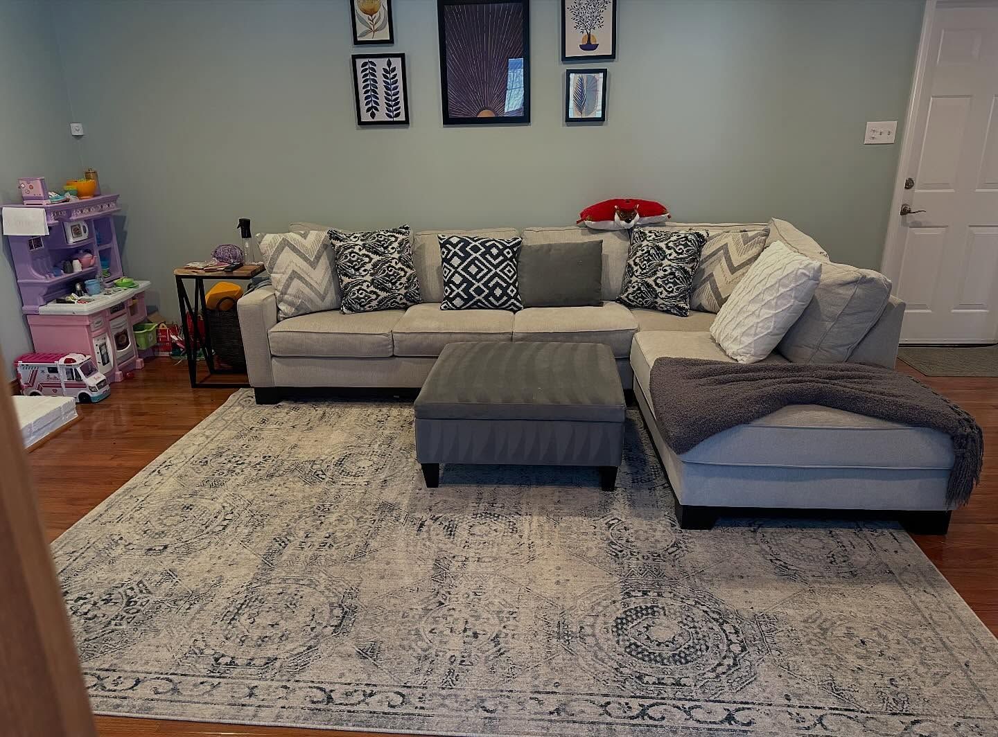 A family living space before a recurring Trinal cleaning visit