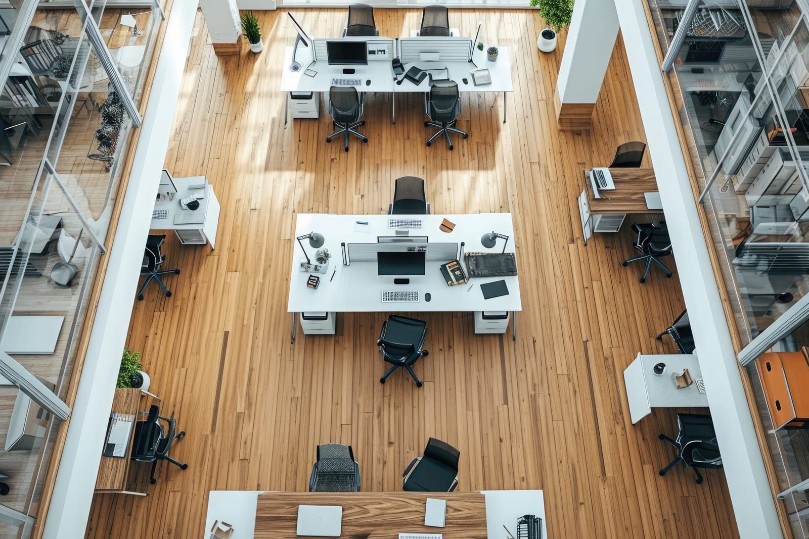 A clean, professional space maintained by Trinal Cleaning Services